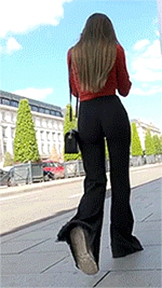 ass walking black pants 2'