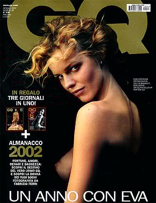 Eva Herzigova | GQ Italia January 2002 | ph. Fabrizio Ferri'