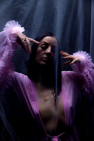 Some Moody vibes to make your night better. Model: dove citrine'