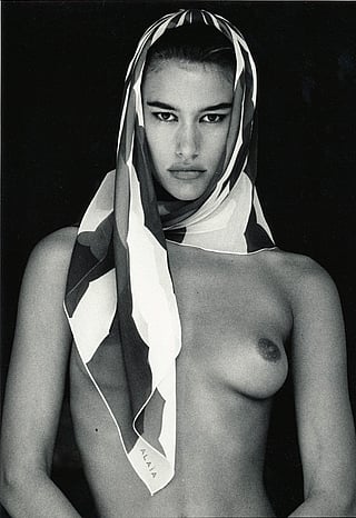 Susan Holmes | for Masion Alaïa, early 1990s | ph. Jonathan Lennard'