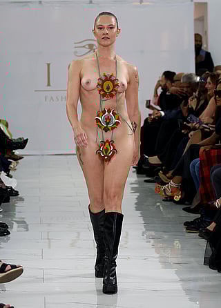 Isis Fashion Awards 2024 (Nude Accessory Runway Catwalk Show) Emily Jo'
