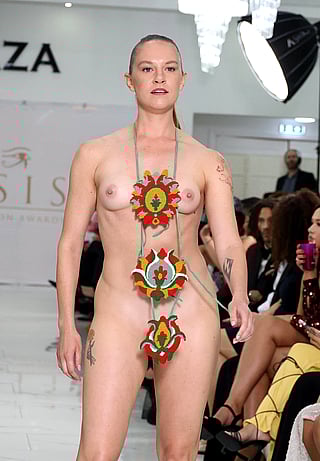 Isis Fashion Awards 2024 (Nude Accessory Runway Catwalk Show) Emily Jo'