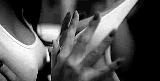 Touching each other’s breasts'