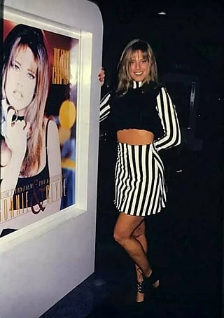 Racquel Darrian at a 1990s convention'