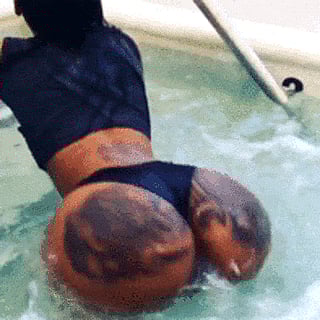 She's making a real splash'