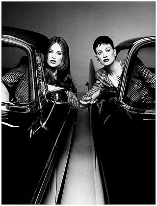 Meghan Douglas and Kristen McMenamy'