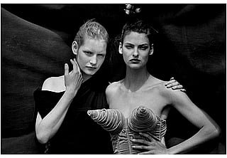 Kirsten Owen and Linda Evangelista'