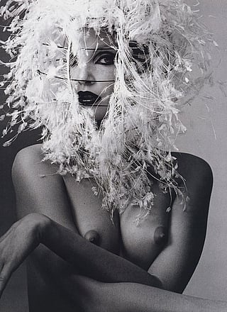 Nadja Auermann, 1994 by Irving Penn in Vogue'