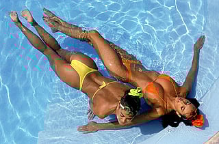 Elle MacPherson and Kathy Ireland'